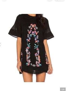 Free People | Dresses | Free People Jessa Foil Lace Dressmed | Poshmark